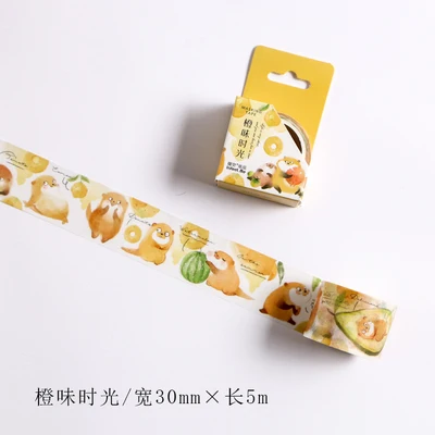 Mohamm 15/30 мм зоопарк фрукты Бумага декоративные Kawaii изоляционная лента Washi японская Канцелярия ремесла и Скрапбукинг Симпатичные лента - Цвет: M