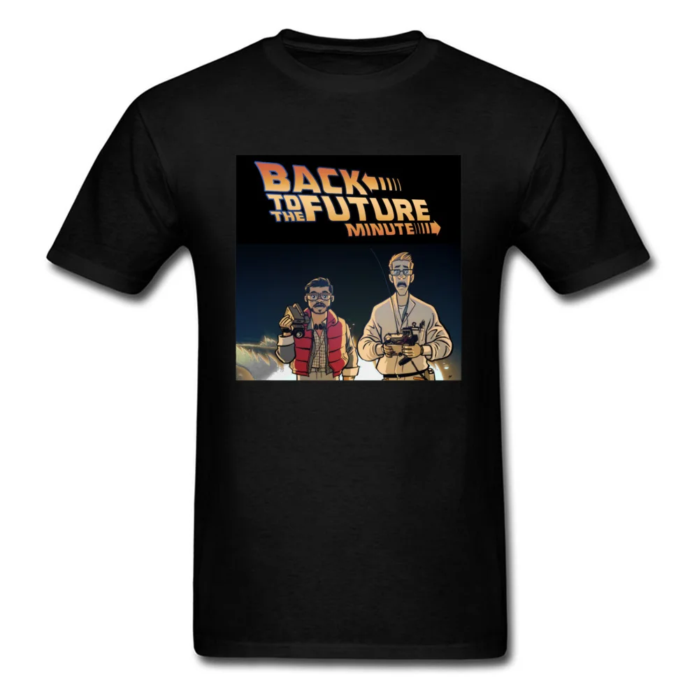 Время Футболка мужская Back To The Future футболка 2019 Новый Марти Delorean Tops & Tees 100% хлопок Moto