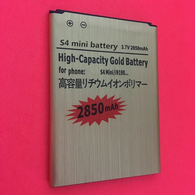 High capacity Gold 2850mAh B500BE B500AE Battery for Samsung Galaxy S4 Mini i9190 i9192 i9195 i9198 Mobile Phone | Мобильные