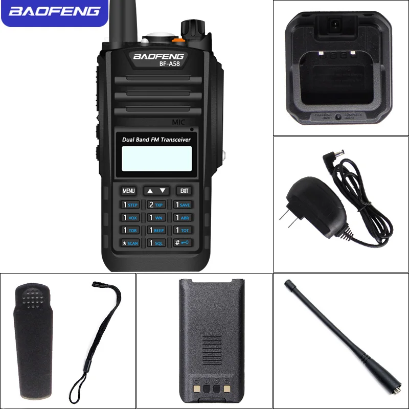 Baofeng водонепроницаемый UV-A58 рация 8 Вт UHF/VHF диапазон 5 км cb радио Двухдиапазонный