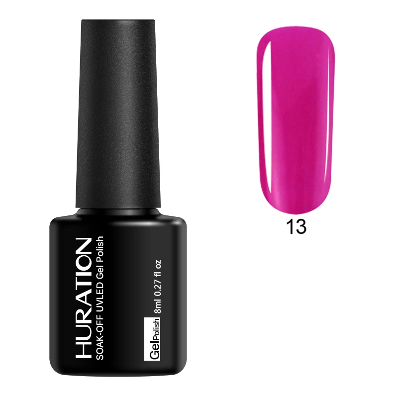 13 Huration UV Nail Gel Polish Glitter 29 Color Gellak for Manicure Top Base Polish Semi-permanent Gel Varnish Off White Nail Art - Цвет: 13