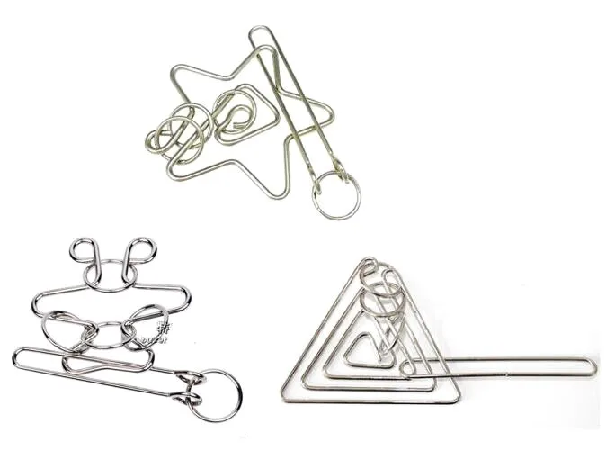 

Metal Wire Puzzle Educational Rings Brain Teaser Game Toys for Adults Children