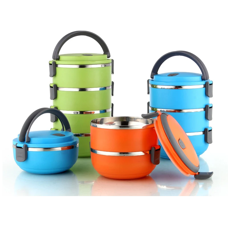 Thicken Stainless Steel Lunch Box Portable Bento Insulated Kid Food Container Picnic Leak-Proof Case Fruit | Дом и сад