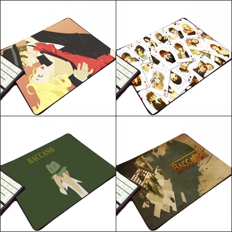 Mairuige Cool Аниме резиновая Pc компьютер коврик для мыши с изображением Baccano