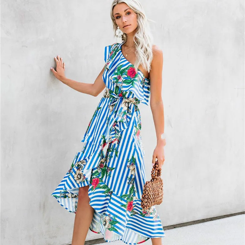 Ameision плюс размеры 2019 в богемном стиле для женщин летнее платье пикантные