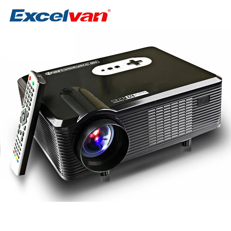 Светодиодный проектор Excelvan CL720 CL720D 3000 люменов 1280x800 HD ЖК ТВ интерфейс для