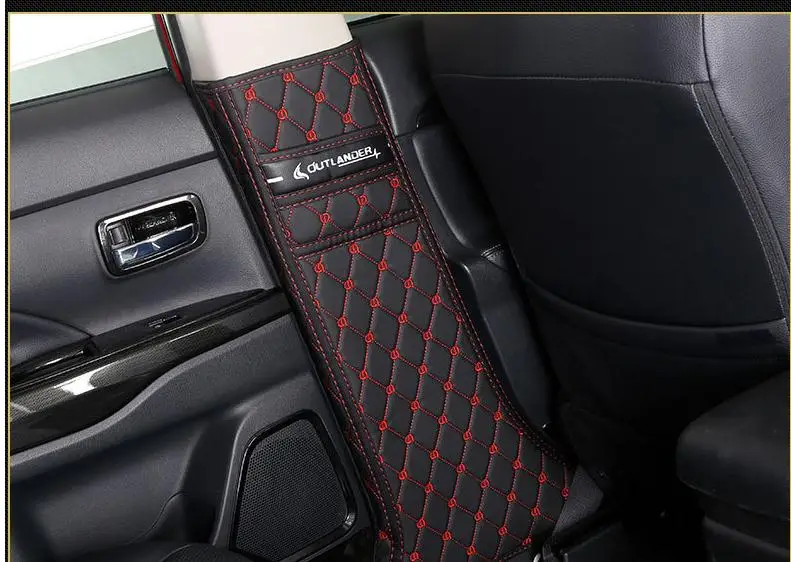 Центральный подлокотник коробка kick-proof pad, спинка сиденья kick-proof защитная накладка для Mitsubishi Outlander 2013- автомобильные чехлы