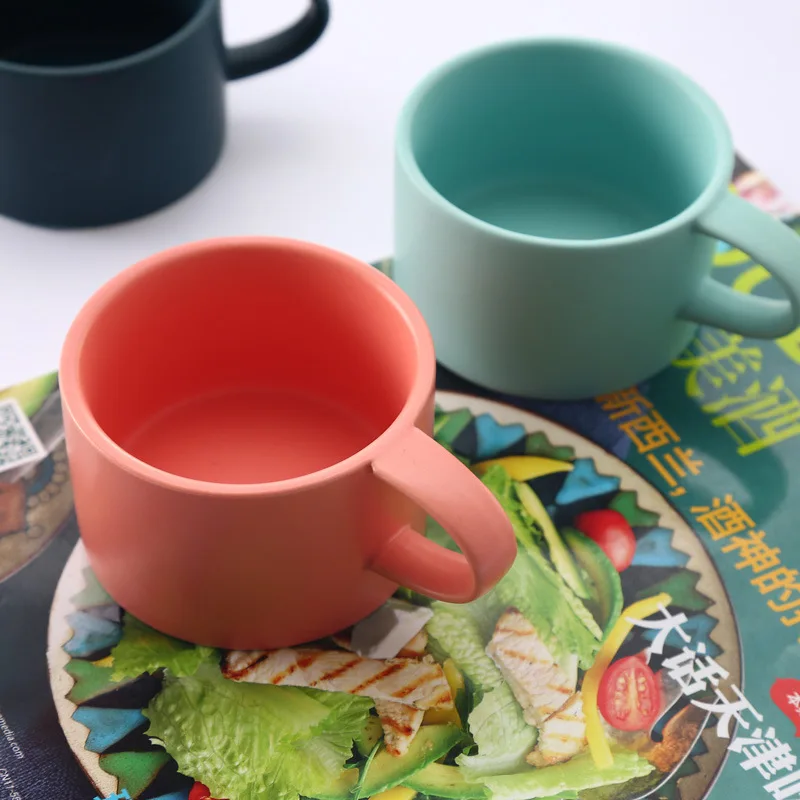 Короткая цветная кофейная кружка с макаронами Lover Milk Nespresso чашка Tazas Para кафе
