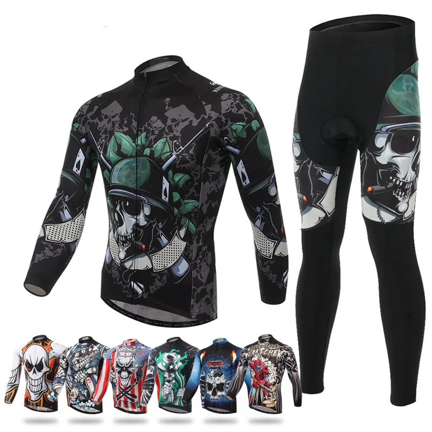 

Colors Skull MTB Bike Jersey Bicycle Mens Cycling Clothes Cycling Clothing Roupas Ciclismo Cycling Mallot Ciclismo Hombre Verano