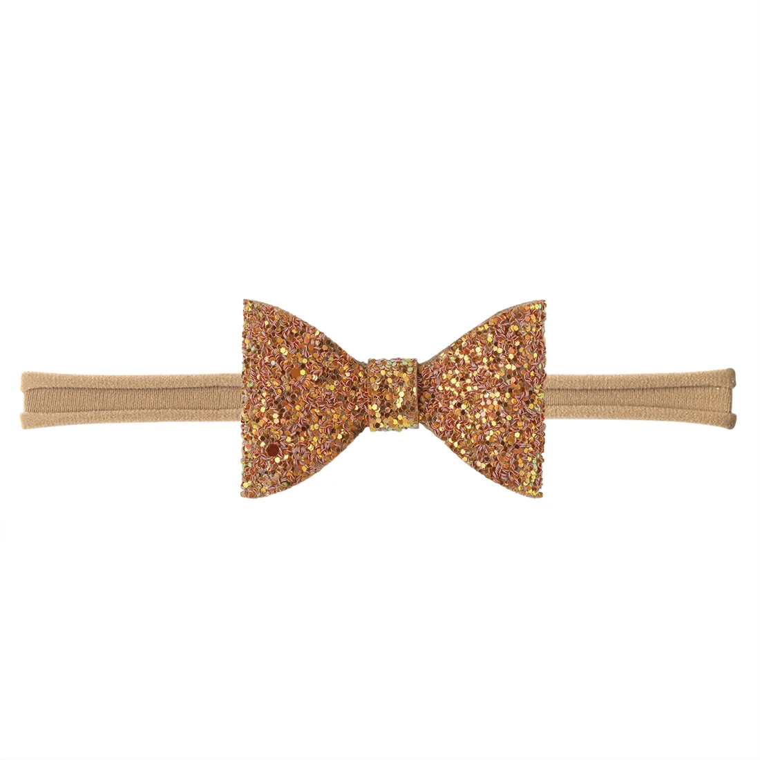 17pcs/lot Glitter Bows with Nylon Band Children Stretchy Headband Elastic Hair Bands Headwear | Детская одежда и обувь