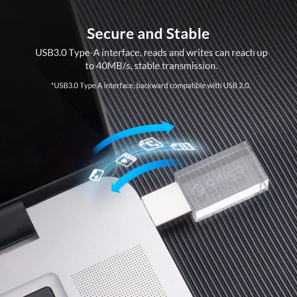ORICO USB флеш-накопитель 3,0 кристалл 64 ГБ 32 ГБ 16 ГБ USB 3,0 флеш-память USB флеш-накопитель мини u-диск