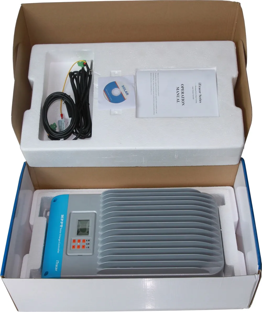 ITracer IT6415ND 60A MPPT Солнечной Контроллер Заряда RS232 RS485 с протоколом Modbus CAN Bus 12 В 24 36 48
