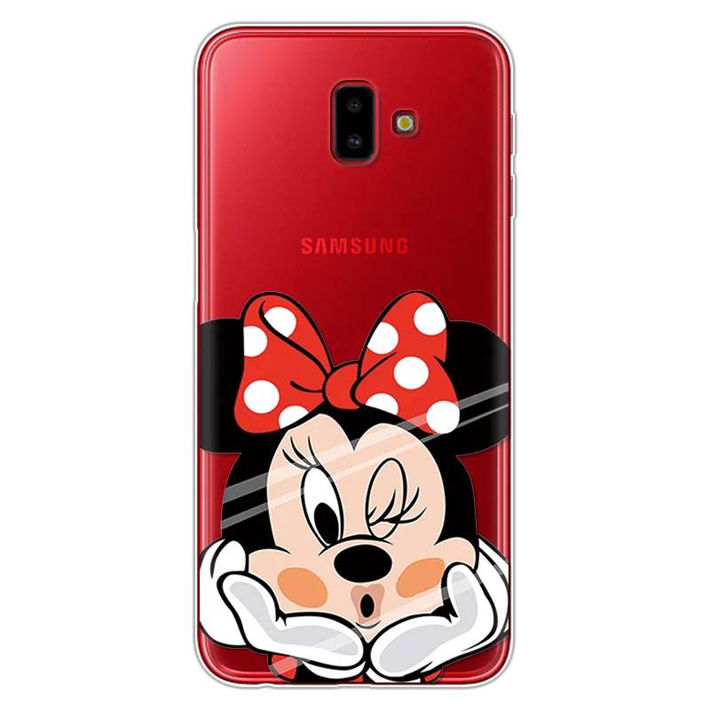mini Милый мультяшный чехол для samsung Galaxy J6, мягкий силиконовый чехол из ТПУ для Galaxy J6 Plus J6+ J6Plus J610F SM-J610F, тонкий - Цвет: mini