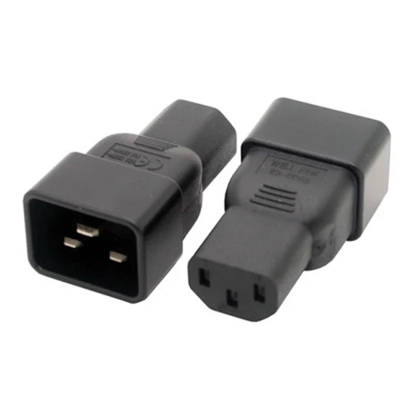 Бежевый цвет IEC 320 C13 к C20 адаптер переменного тока 15A 10A 16A AC конвертер разъем