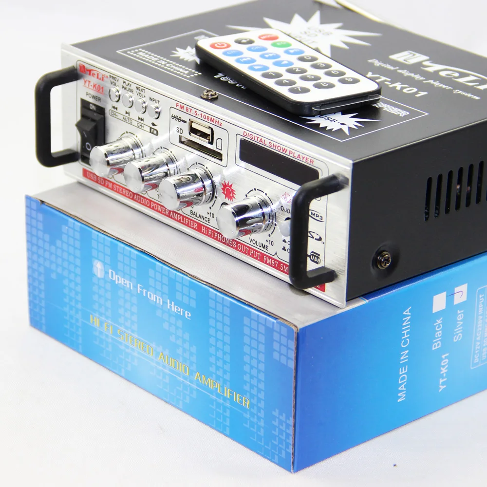 Тели YT-K01 профессиональный USB SD FM hi-end Fi стерео усилители поддержка выход на