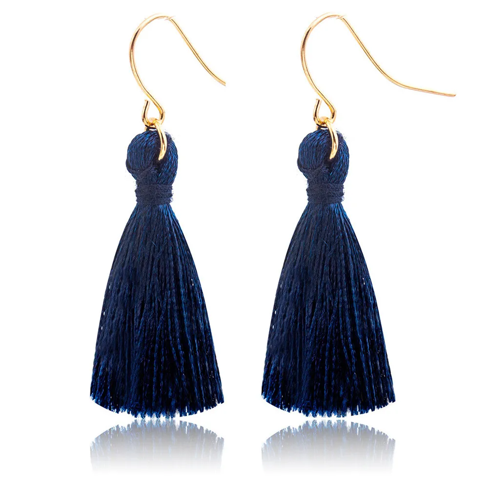 Женские серьги подвески Boho длинные с кисточками L0611 2019|Серьги-подвески| |