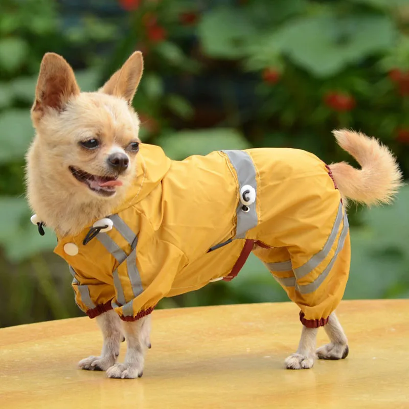 Pet собачьи плащи куртка с капюшоном комбинезон для маленьких и средних собак