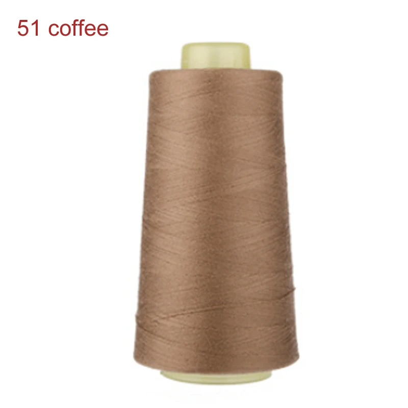 51 coffee Рубашка платье промышленная швейная нить машина 3000 ярдов Длина полиэфирная нить 40 S/2 нити швейная нить катушка - Цвет: 51 coffee