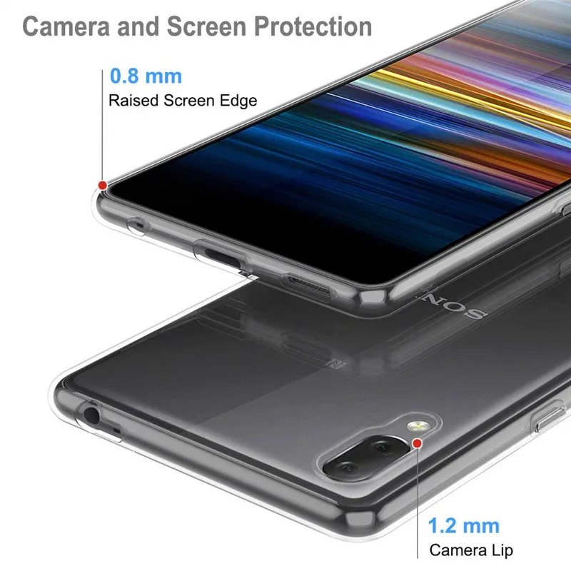 Чехол для Sony Xperia L3 чехол Мягкая силиконовая прозрачная задняя крышка телефона L 3