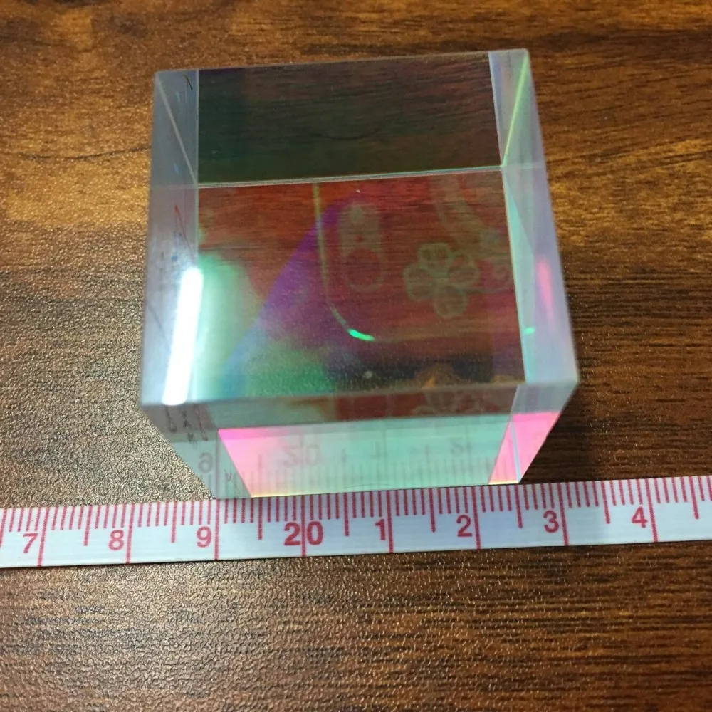 Большой DIY X-Cube фильтр Призма 3,4X3,4X3,6 см дефектный крест дихроическая Призма RGB сплиттер для вечерние украшения дома