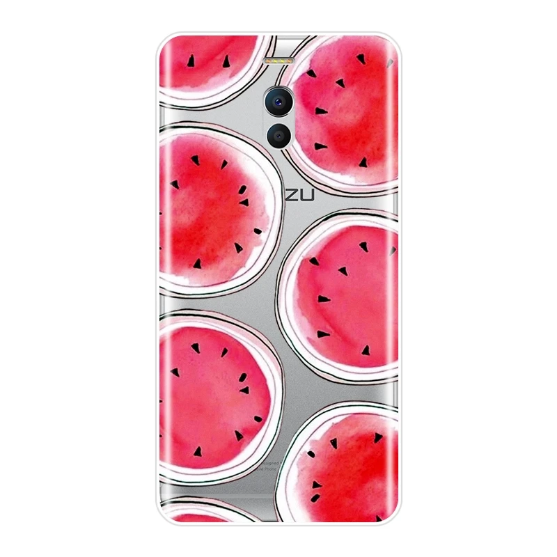 Мягкая силиконовая задняя крышка для Meizu M2 M3 M5 M6 Note Арбузные фрукты забавная M6S M6T