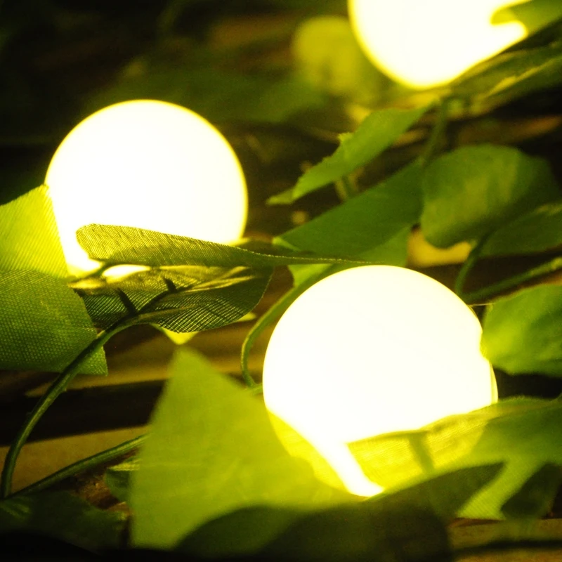 Luminarias большой размер 10 м шаровые светодиодные гирлянды занавески сказочные