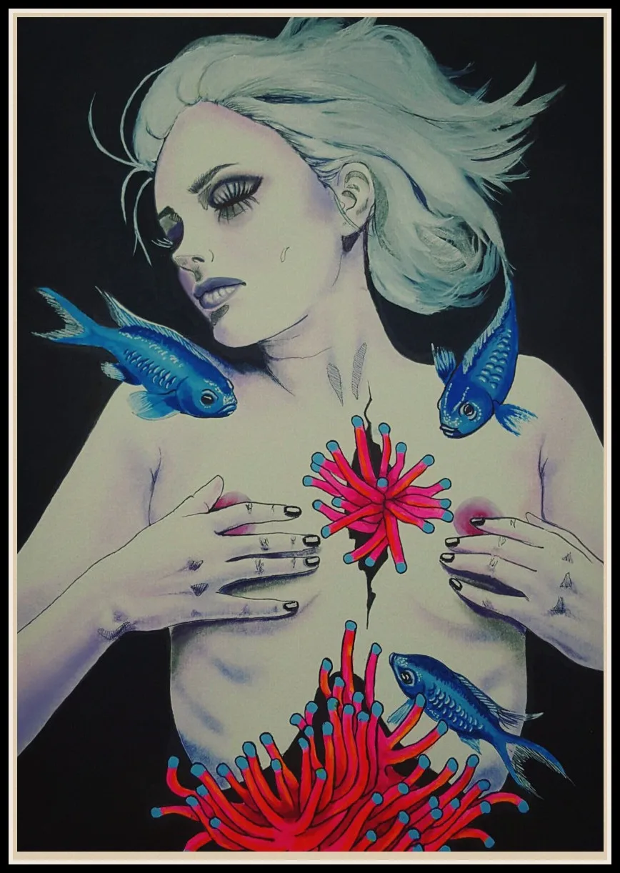 Индивидуальный мятежный постер для молодых девушек бара винтажный из крафт