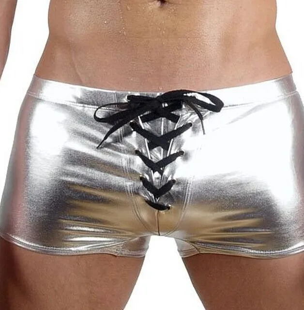 Мужские сексуальные боксеры 2017 нижнее белье мужские латексные трусы для геев