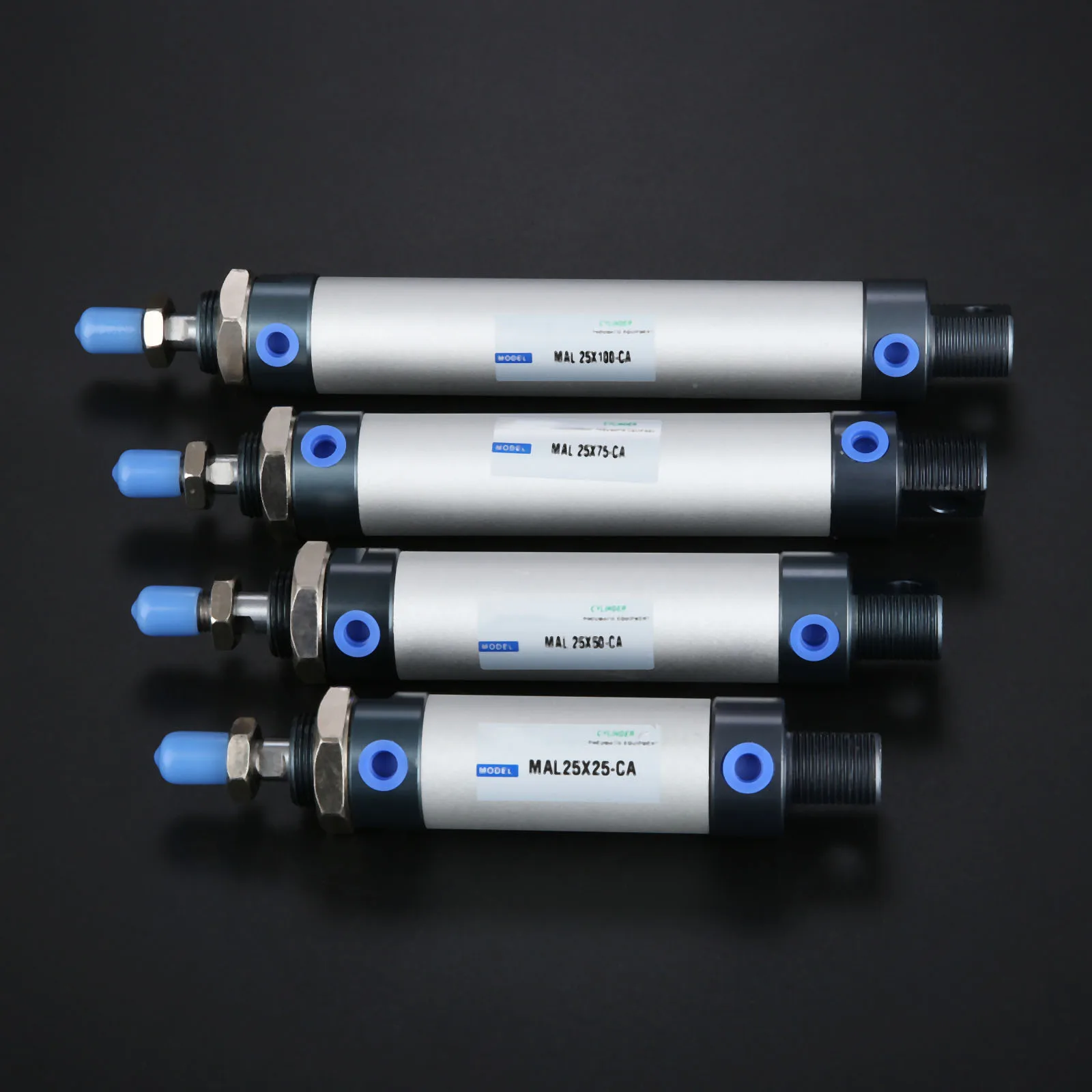 

1pc MAL Type 25mm Bore Pneumatic Air Cylinder 25/50/75/100mm Stroke Aluminum Alloy Double Acting Air Cyliner Single Rod