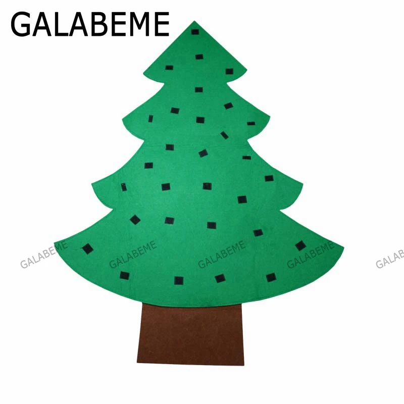 Galabeme 1 компл. DIY чувствовал Рождественская елка с украшениями Новый год дверь