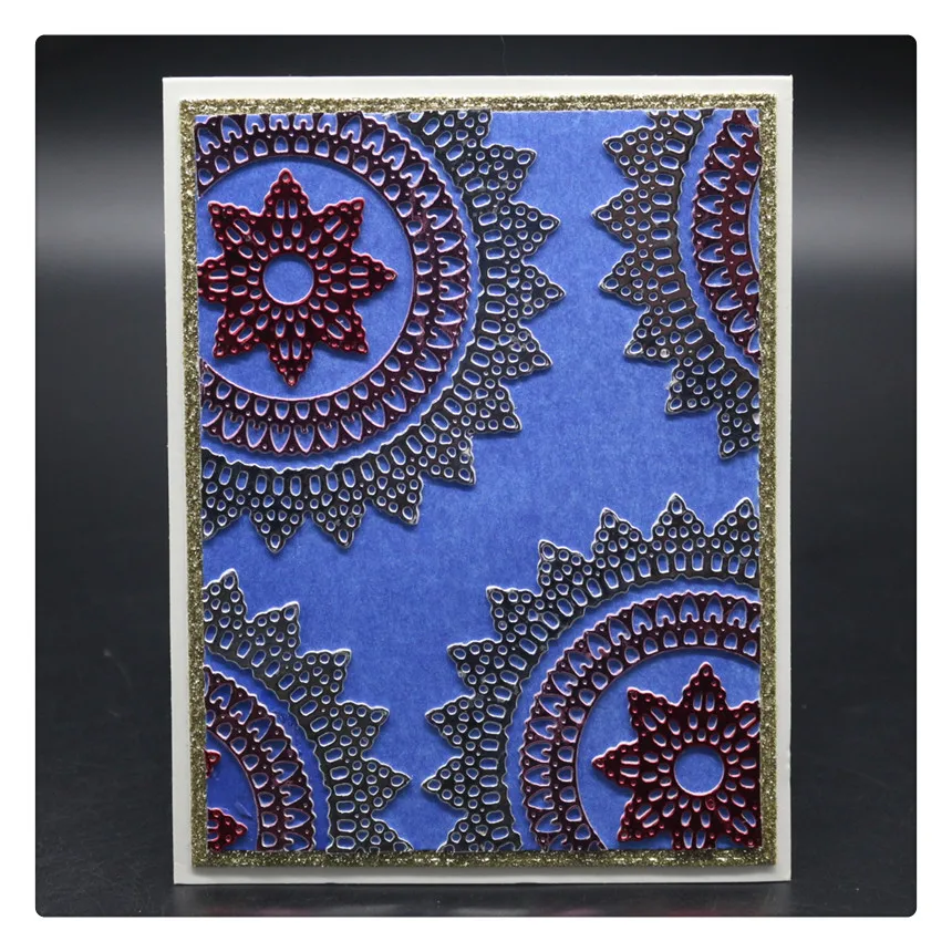 Металлические вырубные штампы YINISE с цветочным фоном для фотографий|Вырубные