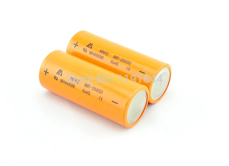 Free Shipping!!!6PCS/LOT Real capacity MNKE 3.7V 26650 IMR26650 3500mAh high drain 30A discharge rechargeable battery|calendar watch|watch