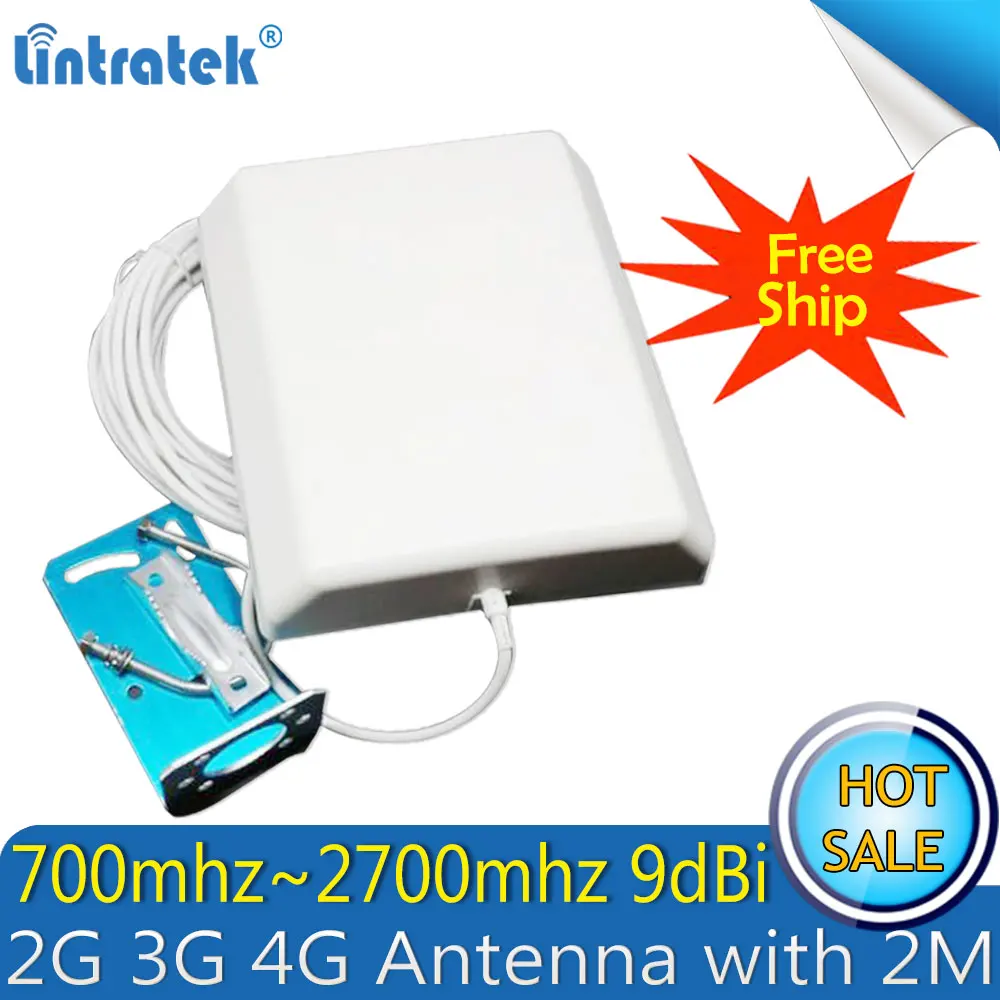 Трехдиапазонный ретранслятор Lintratek с 2 антеннами 2G 3G 4G 900 1800 2100 МГц|Усилители