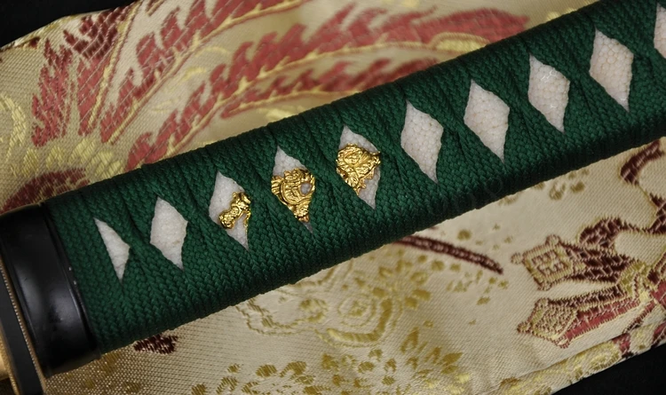 Полностью сделанный вручную японский самурайский меч вакизаси Железный тасуба