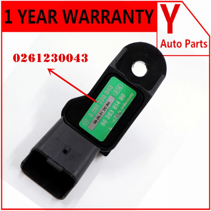 Новинка 0261230043 9639381480 датчик карты для Citro en Berlingo C2 C3 C4 C5 C8 Saxo Xsara|Датчик давления| |