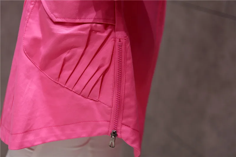 Осенне-зимняя ветровка для женщин тренчкот с капюшоном длинное хлопковое