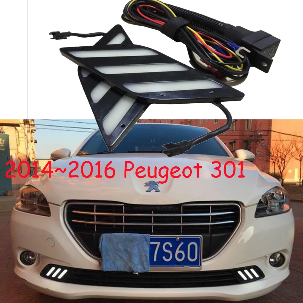 Светодиодный 2011 ~ 2015 Peugeo 301 Дневной светильник туман головной 408 4008 508 Raid RCZ хвост