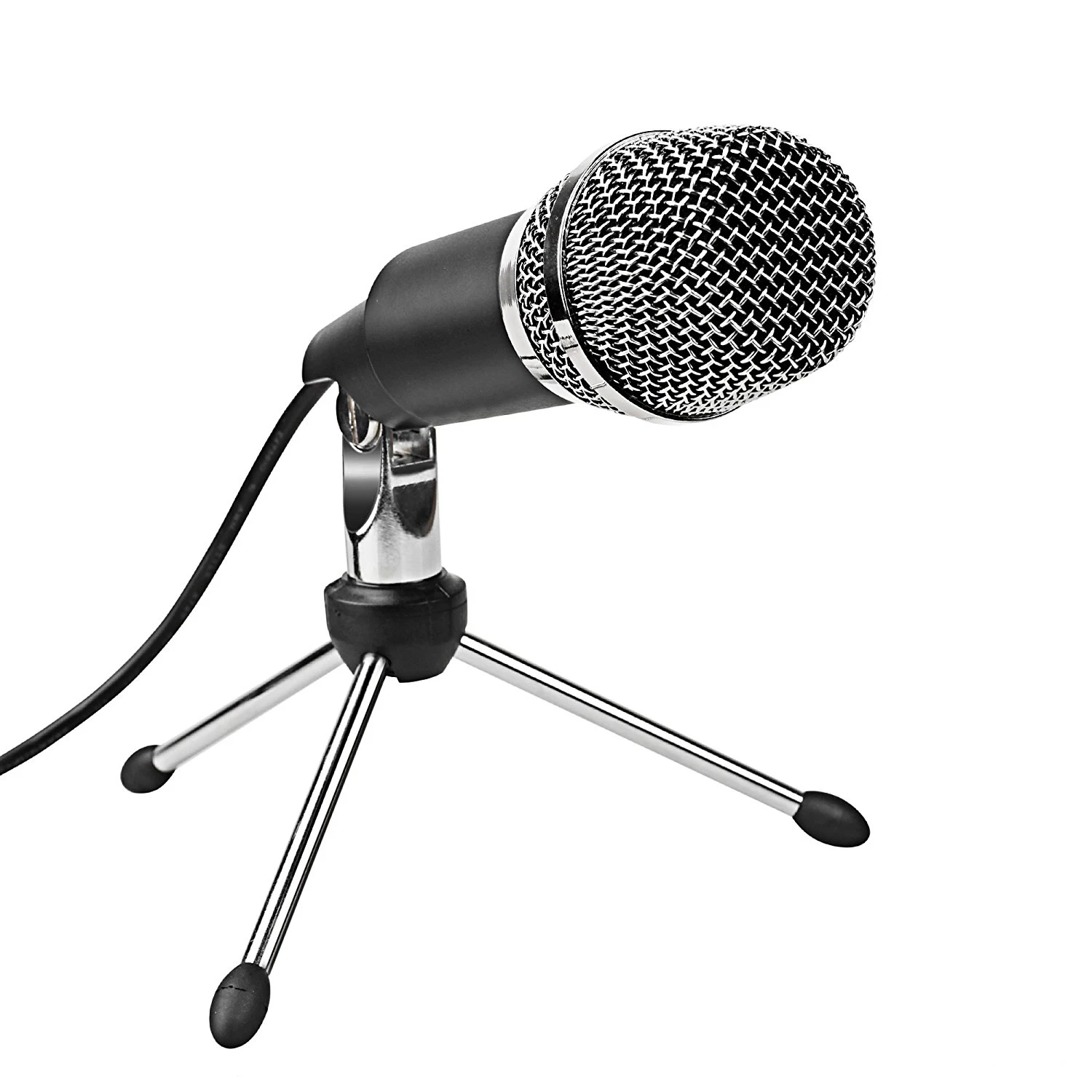 USB Microphone Plug &ampPlay Home Studio Condenser for Skype Recordings YouTube Google Voice Search Games( |