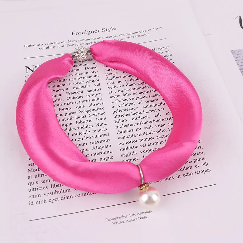 RUNMEIFA роскошное Брендовое акриловое ожерелье с кулоном шелковый шарф богемный