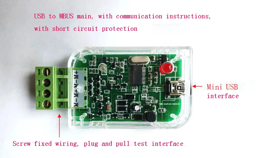 Industrial USB to MBUS host usb-mbus meter reading communication debugging - 10 loads of power supply. terminal | Обустройство дома
