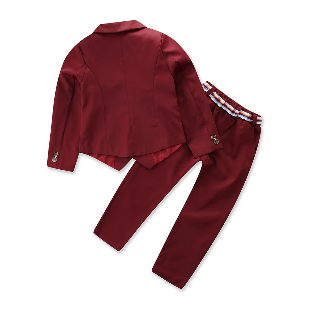 Костюмы для мальчиков банкетная одежда Красивый джентльменский комплект