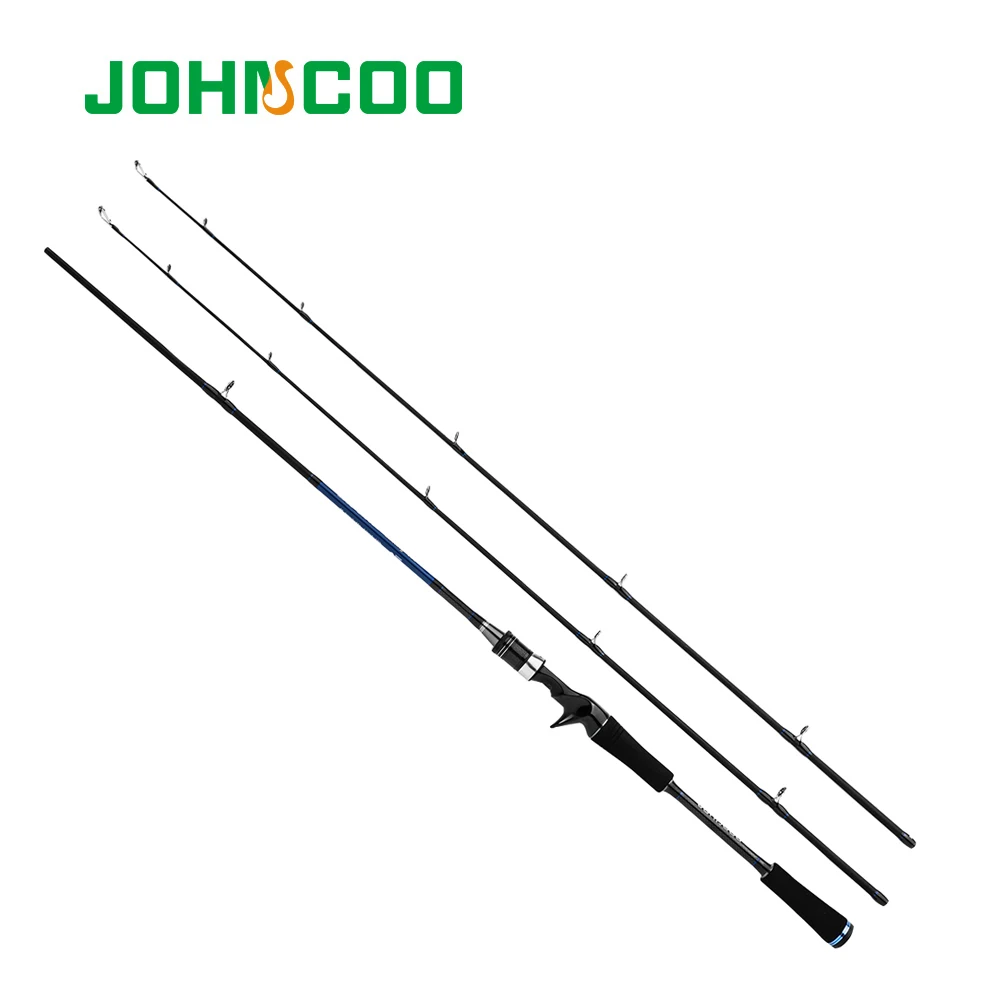 JOHNCOO 1,8 м/2,1 М, новинка, углеродное волокно, стержень для быстрого действия, m MH power, литье, удочка для путешествий, 2 секции, приманка, удочка