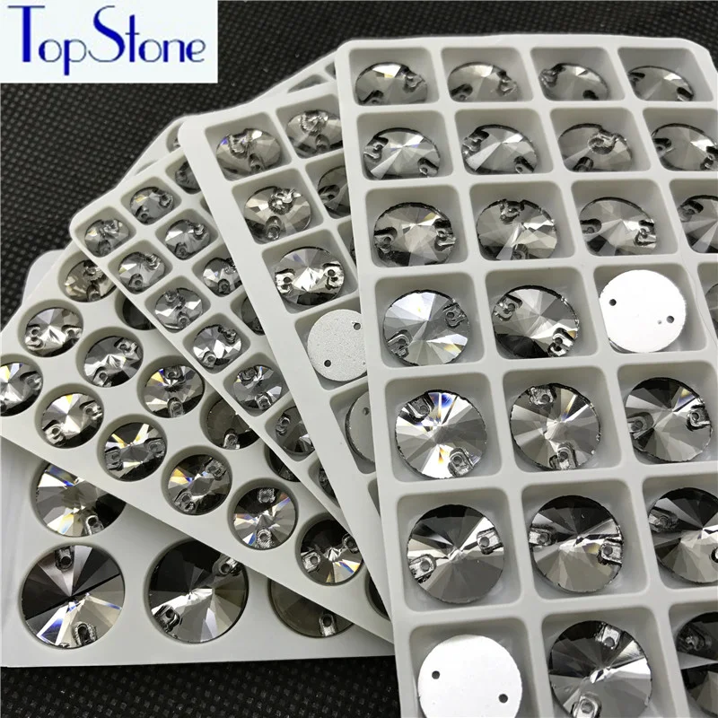 #3200 Rivoli Black Diamond Sew on Crystal Stones Glass Rhinestones Sewing Cristal For Clothes | Дом и сад