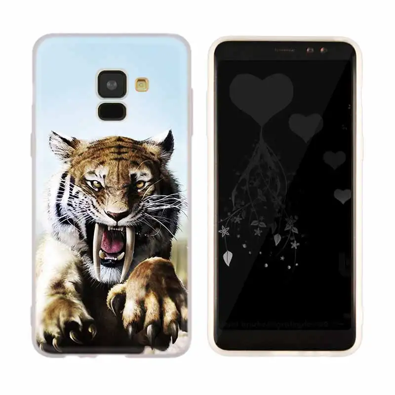 animal tiger Cub Case For Samsung Galaxy A12/A20/A51/A70/A20s/A21s/A32/A50/A50s/A42/A52/A72 5G A8 A7 A6 2018 Cover | Мобильные