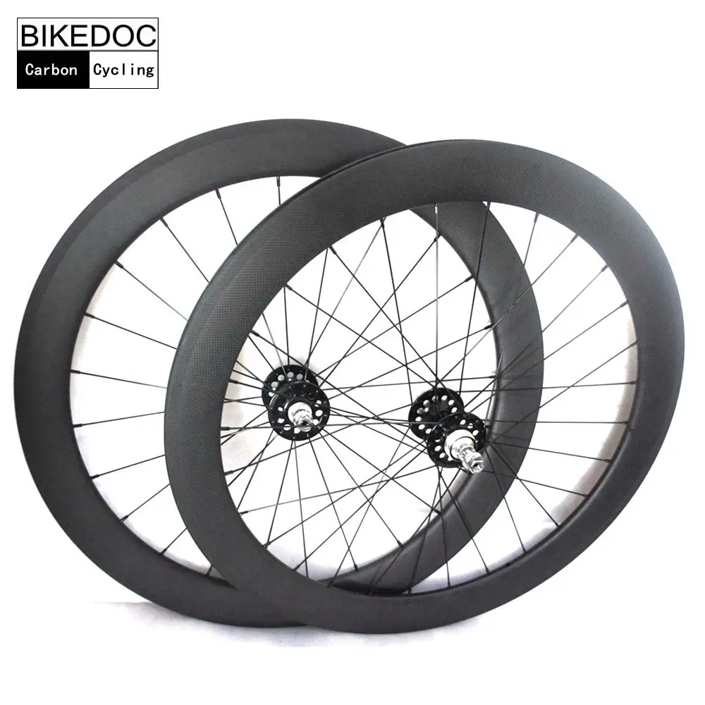 BIKEDOC карбоновые колеса 700C фиксированные шестеренки 60 мм Toray 700 гусеничные