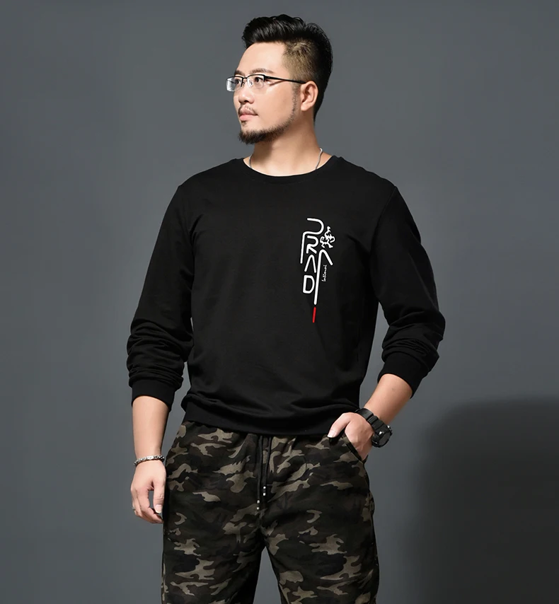 Плюс 8xl 7xl 6xl 5xl толстые толстовки с капюшоном для мужчин аниме прохладный черный осень зима топы плюс бархат Теплый