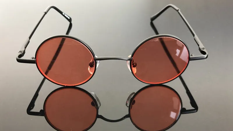 Весенние петли очки для чтения винтажные маленькие 42 мм круглые красные Цветные