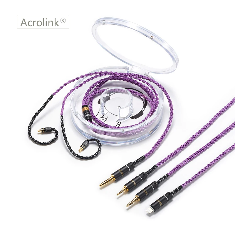 Кабель Acrolink 2 5/3 5/4 4 мм/i для наушников с посеребренным покрытием провод LS50 LS70 LS200