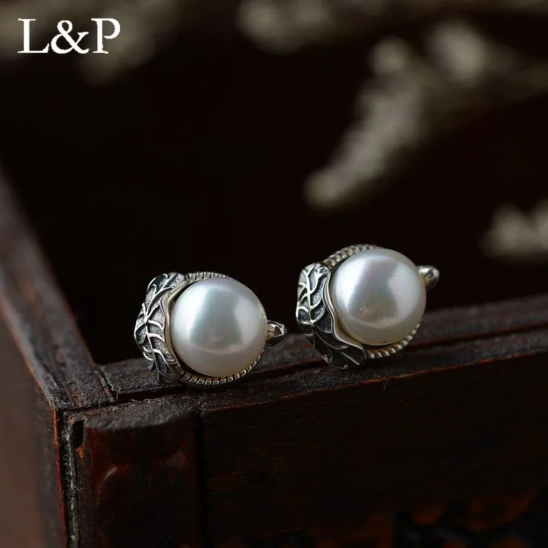 

2019 Fashion Freshwater Pearl Stud Earrings For Women Elegant Real 925 Sterling Silver Earrings For Wedding Anniversary Gift