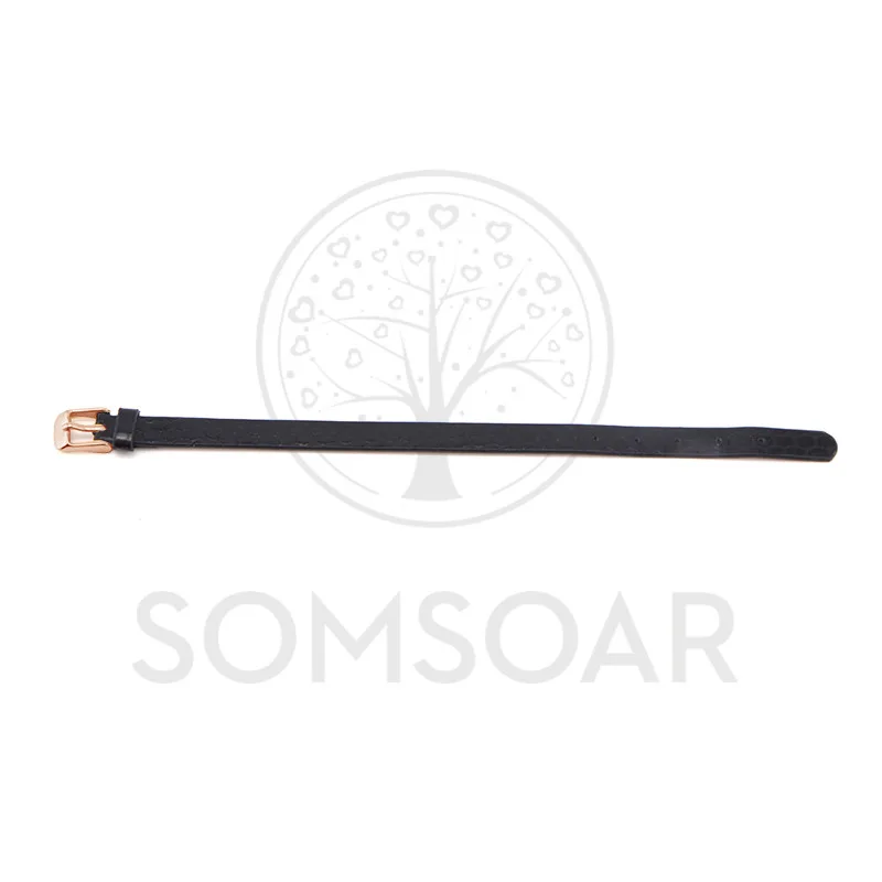 Somsoar ювелирные изделия черная змеиная кожа натуральная обмотка браслеты